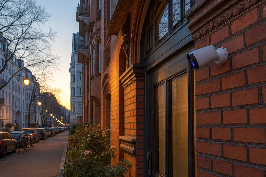 Hamburger Altbau mit RoseShield Sicherheitskamera